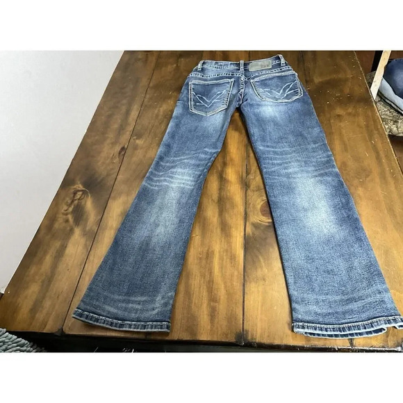 BKE Jeans Mens Size 25S Aiden Bootleg Bootcut Embroidered Denim - Picture 2 of 10